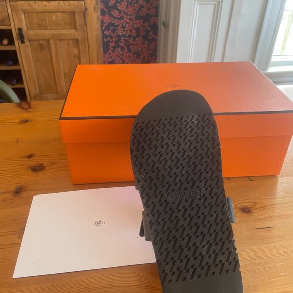 Hermes Chypre Sandals in Black - size 44 main image 4
